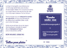 Charger l'image dans la galerie, Bon pour un tattoo éphémère